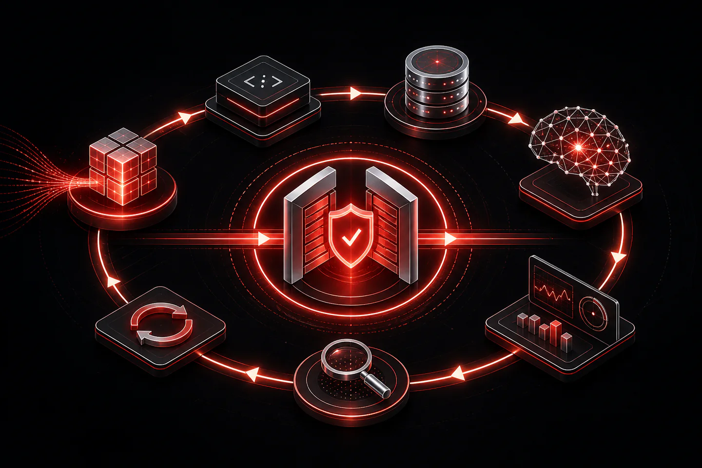 Software, data, AI, human approval and monitoring arranged as a responsible technology control loop